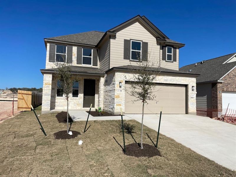 New construction Single-Family house 125 Lost Treasure Terrace, Georgetown, TX 78628 Plan 2566- photo