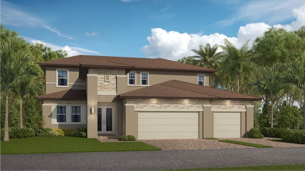 New construction Single-Family house Scottsdale, Orange Dr & Flamingo Road, Davie, FL 33330 - photo