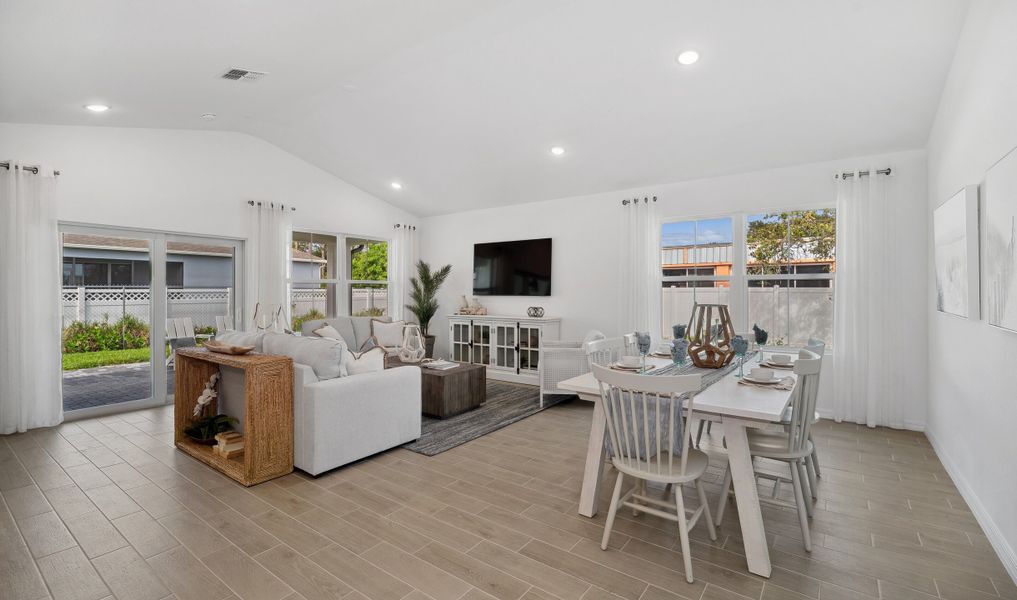 Dining area adjacent to great room