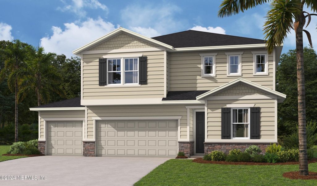New construction Single-Family house 664 Bartram Downs Road, Orange Park, FL 32065 Moonstone- photo