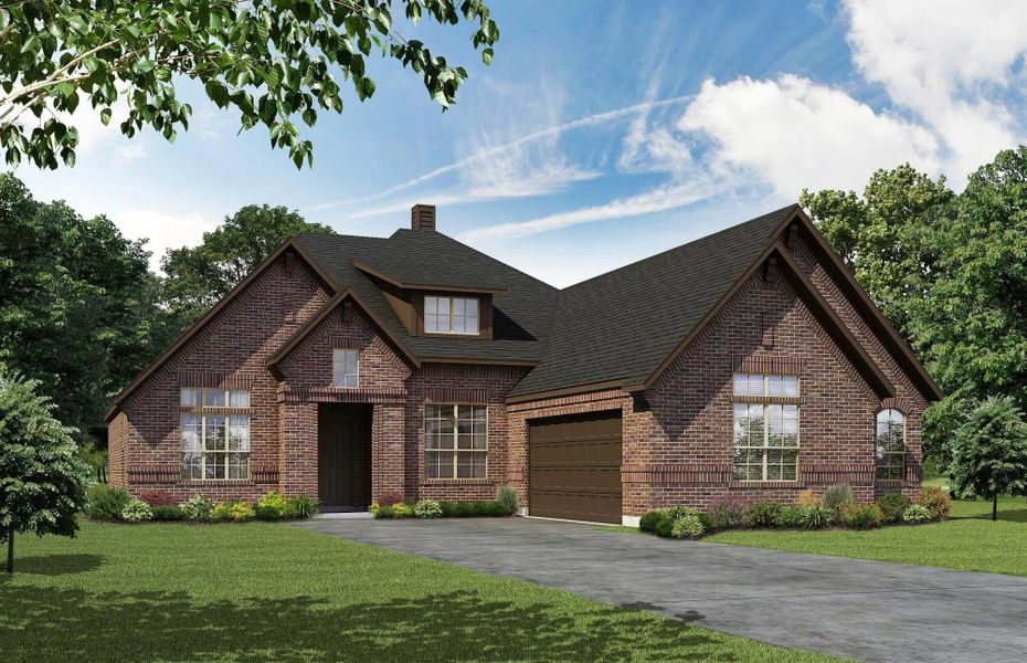 Elevation C | Concept 2267 at Lovers Landing in Forney, TX by Landsea Homes