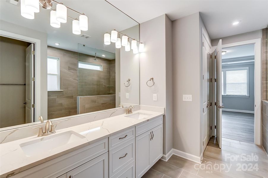 Primary Bathroom with View to Closet-Similar to Subject Property