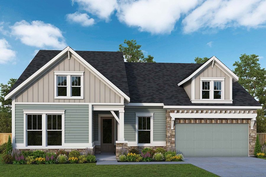 New construction Single-Family house The Henshaw, 6828 Bungalow Road, Flowery Branch, GA 30542 - photo