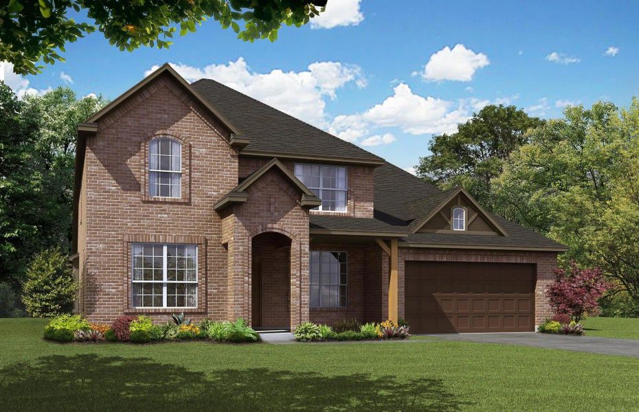 Elevation A | Concept 3218 at Belle Meadows in Cleburne, TX by Landsea Homes