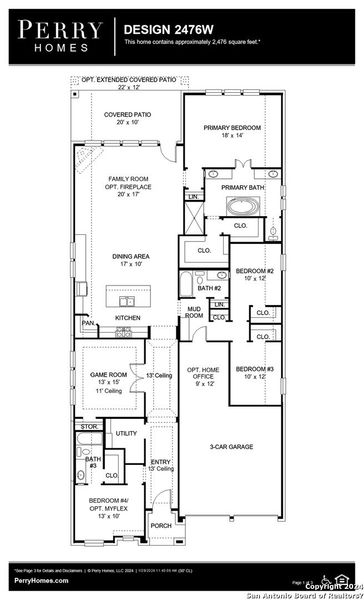 New construction Single-Family house 403 White Oak, Castroville, TX 78009 Design 2476W- photo
