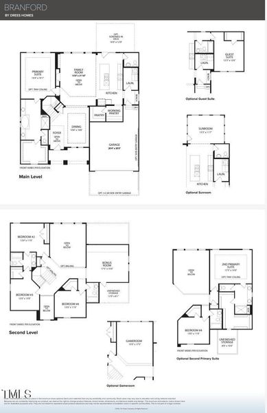 Branford Floor Plan Options