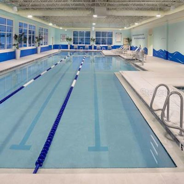 Indoor heated pool and hot tub. Reserve a lane if you want to swim laps.