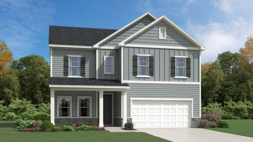 New construction Single-Family house Landrum III, 5035 Woodlawn Drive, Durham, NC 27703 - photo