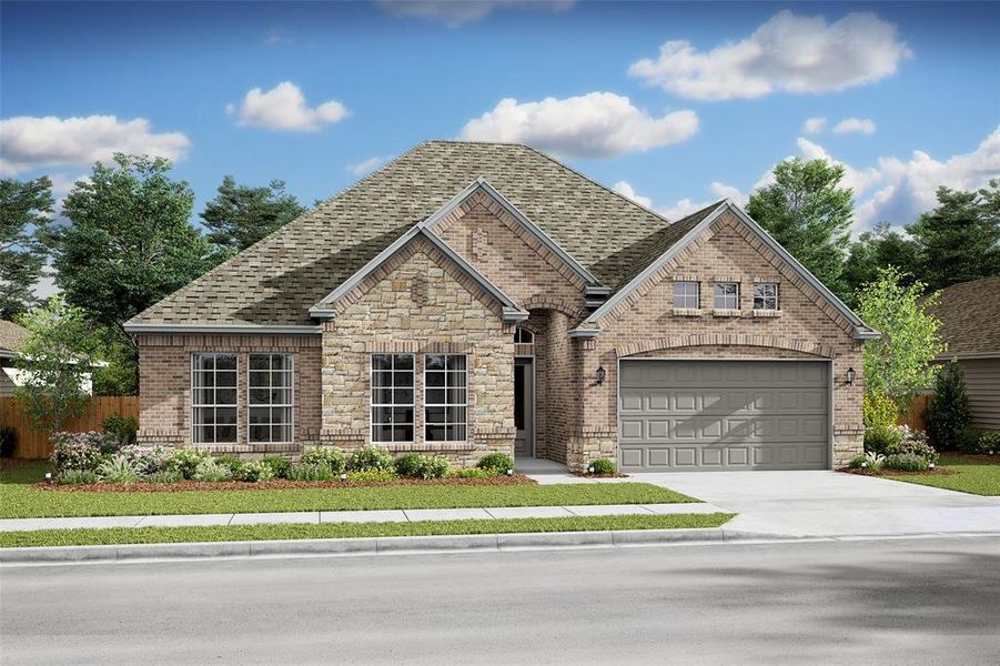 Stunning Frankfurt home design with elevation PA built by K. Hovnanian Homes in beautiful Westland Ranch. (*Artist rendering used for illustration purposes only.)