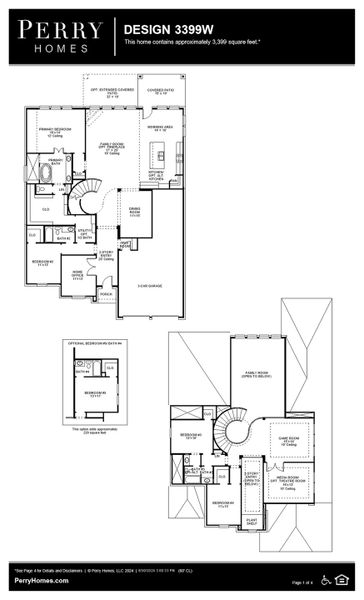 Floor Plan for 3399W