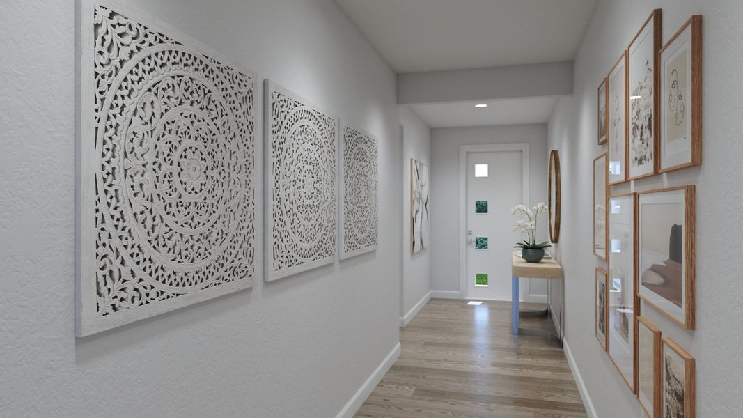 Front Door Hallway | Palisade | Courtyards at Waterstone | New homes in Palm Bay, FL | Landsea Homes