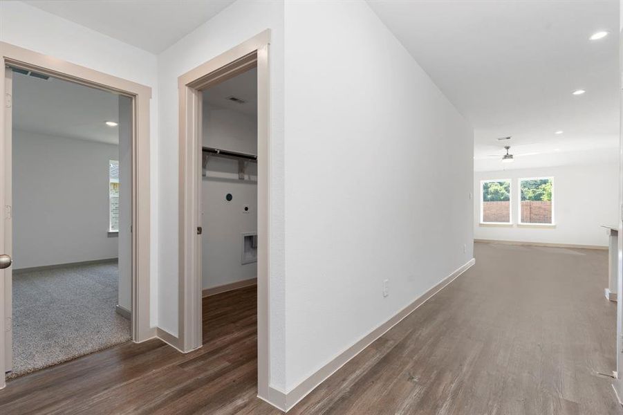 Down the hall is a Guest Bedroom away from the other 2 Guest Bedroom for that Guest Privacy! **Representative Photo of Plan only and may vary as built**