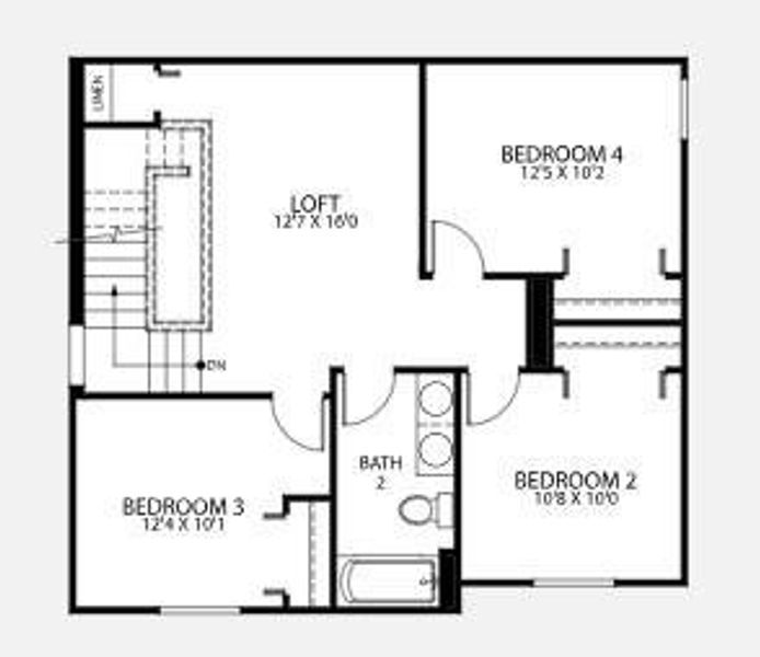 Lexington Floor Plan 2nd Floor