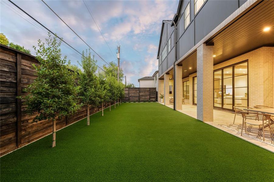 View of yard featuring a patio area