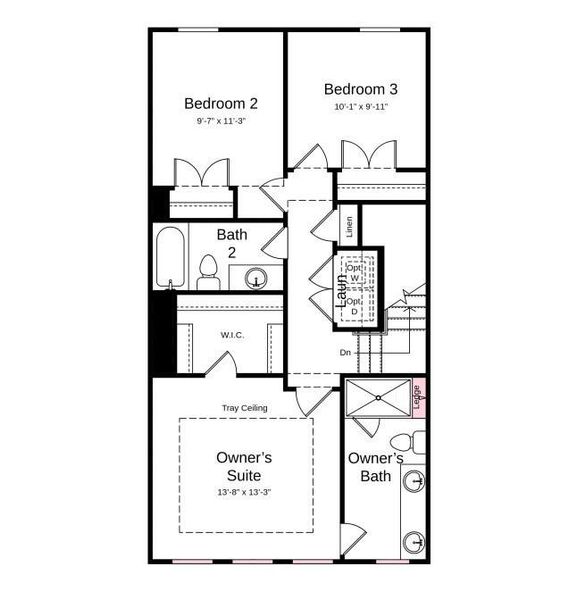 Structural options added include: first floor guest suite, ledge in owner's shower, storage at 2nd floor.