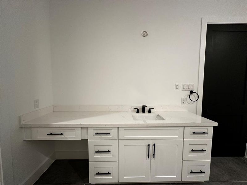 Primary bath with separate vanity