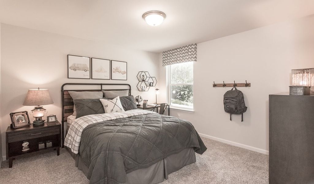 Three secondary bedrooms round out the upstairs.