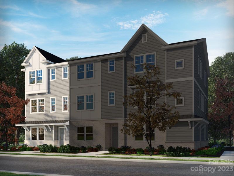 New construction Townhouse house 3914 Memorial Parkway, Charlotte, NC 28217 - photo