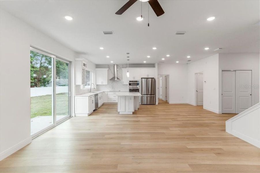 Looking Back from Great Room to Kitchen