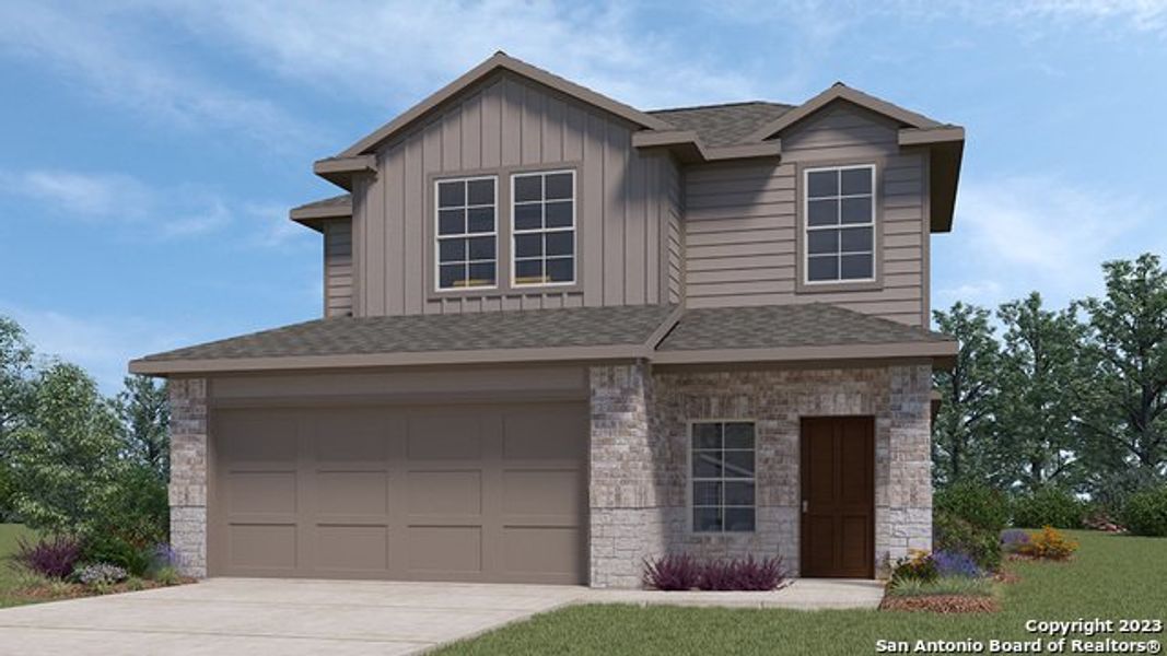 New construction Single-Family house 4607 Meerkat, Converse, TX 78109 The Florence- photo