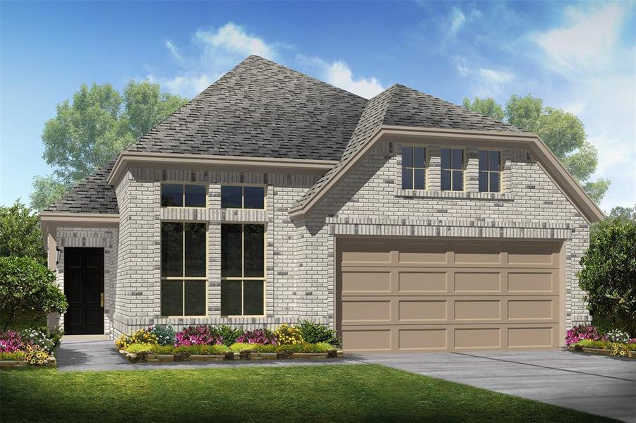 Stunning Daphne II home design by K. Hovnanian Homes with elevation C in the beautiful community of Windrose Green. (*Artist rendering used for illustration purposes only.)