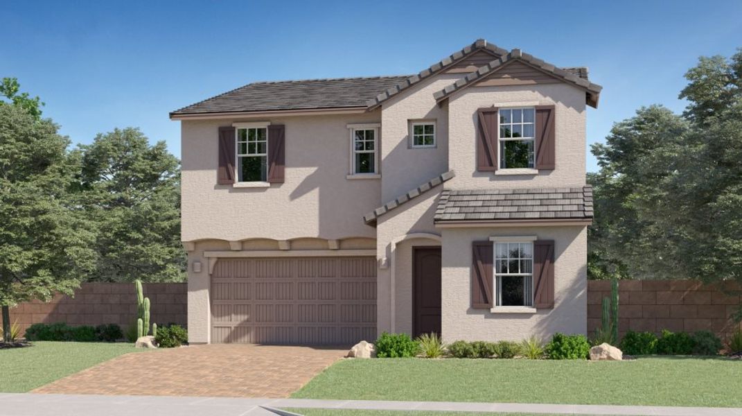 New construction Single-Family house Carlsbad Plan 3526, 15620 W. Miami Street, Goodyear, AZ 85338 - photo
