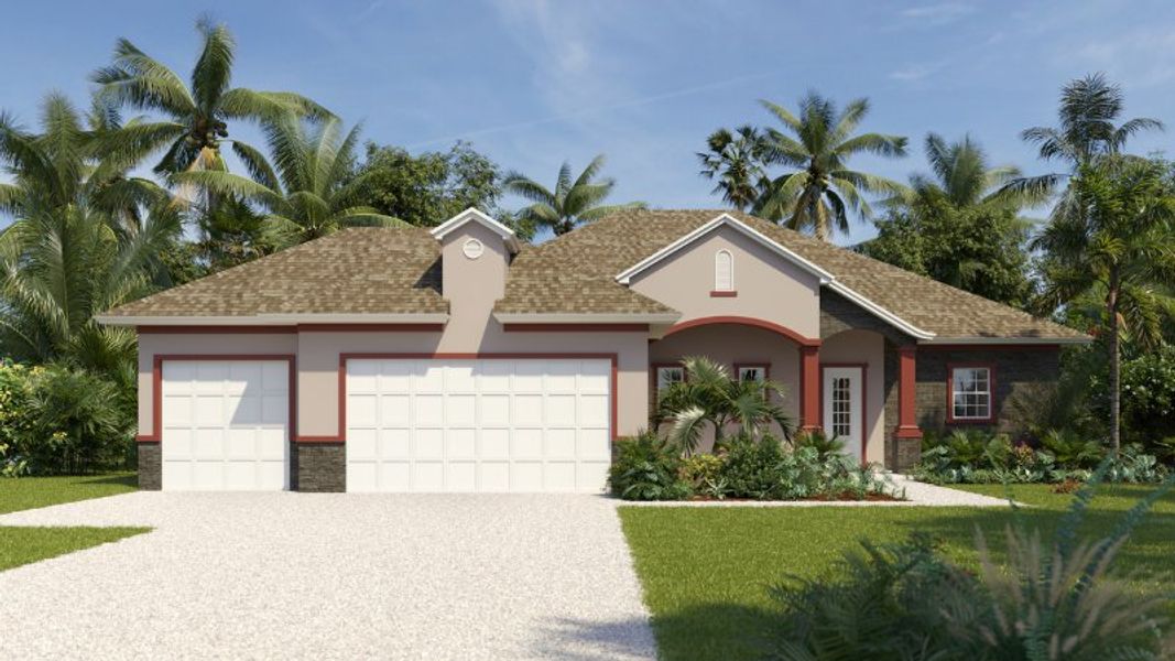 New construction Single-Family house Villa Rialto, 851 Vantage Street Southeast, Palm Bay, FL 32909 - photo