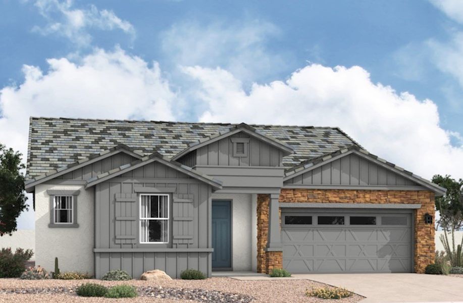 New construction Single-Family house Flemington, 18917 West Citrus Way, Waddell, AZ 85355 - photo