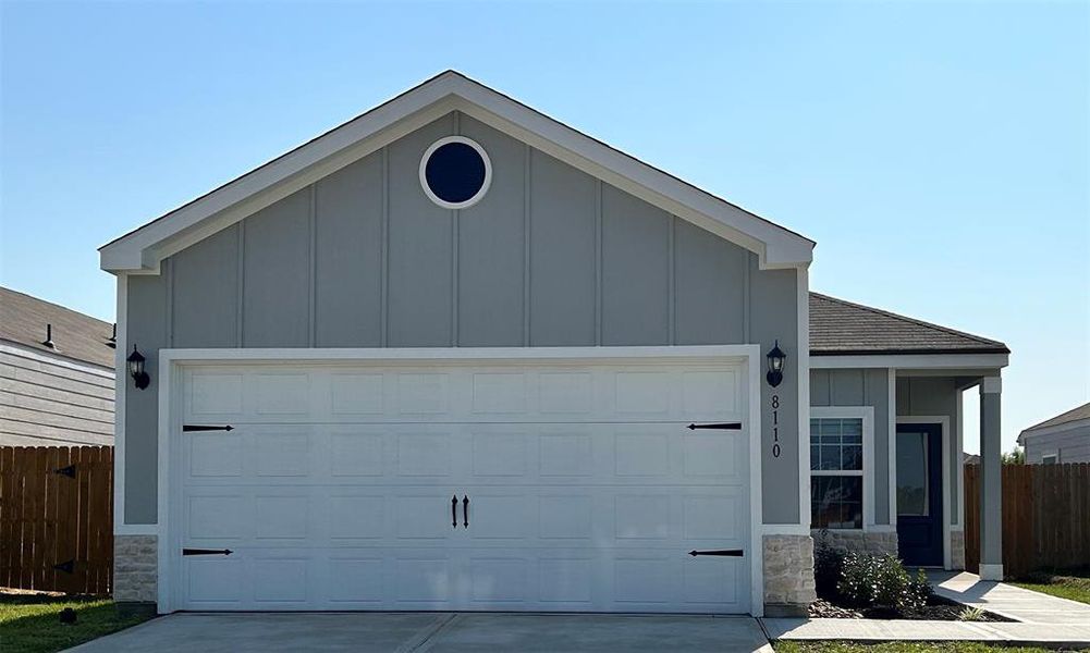 Beautiful exterior of the Pecan floor plan.