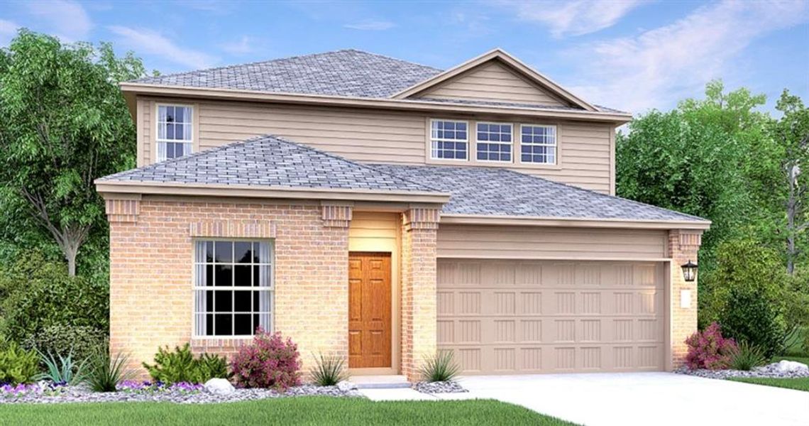 New construction Single-Family house 2212 Four Waters Loop, Georgetown, TX 78628 Brock- photo