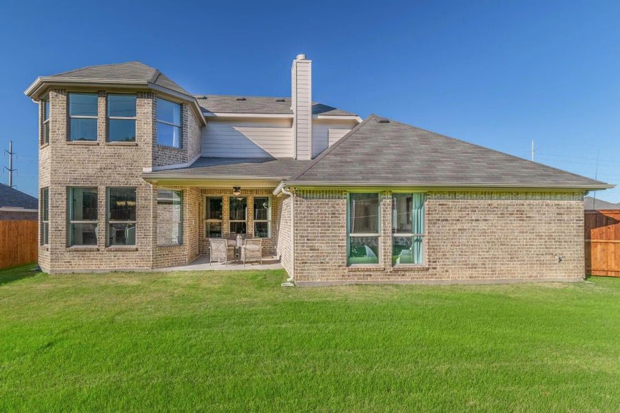 Back Yard | Concept 2379 at Belle Meadows in Cleburne, TX by Landsea Homes