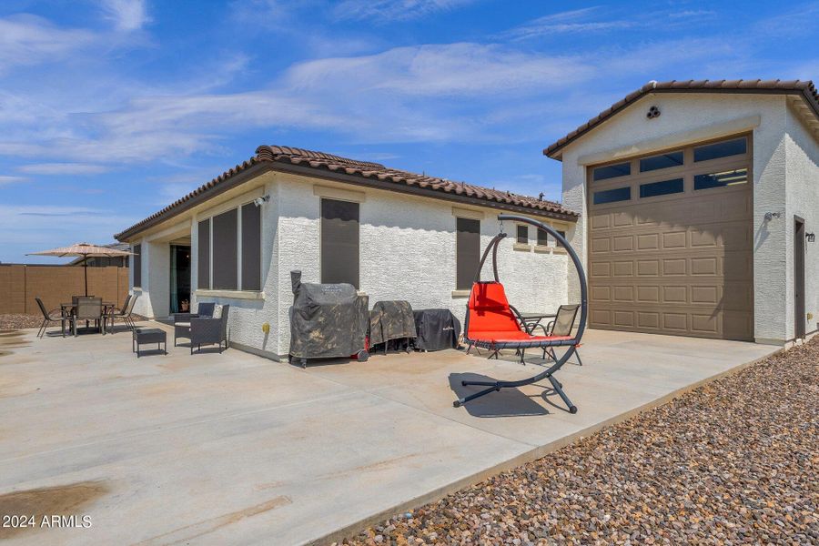 Rear RV Garage Door