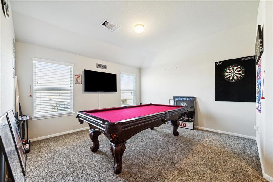 Game Room with furniture