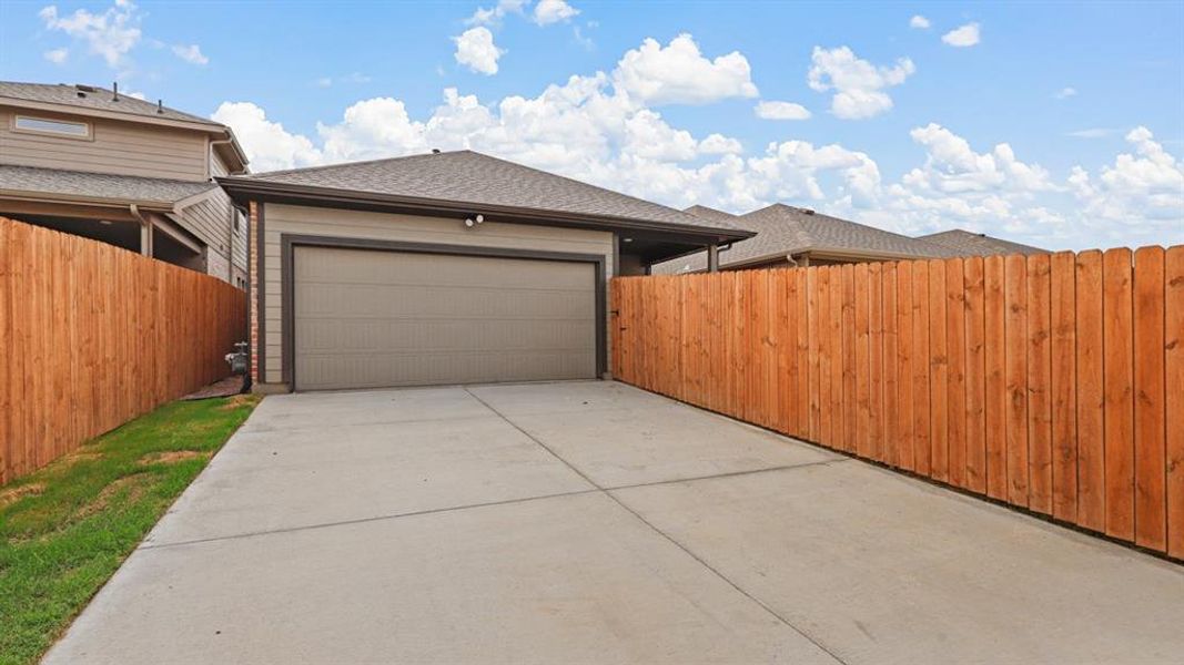 Rear Entry Garage - All Home and community information, including pricing, included features, terms, availability and amenities, are subject to change at any time without notice or obligation. All Drawings, pictures, photographs, video, square footages, floor plans, elevations, features, colors and sizes are approximate for illustration purposes only and will vary from the homes as built.