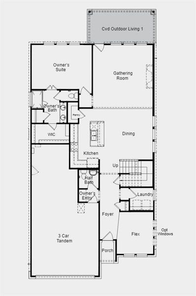 Structural options added: Gourmet Kitchen 2, outdoor covered patio