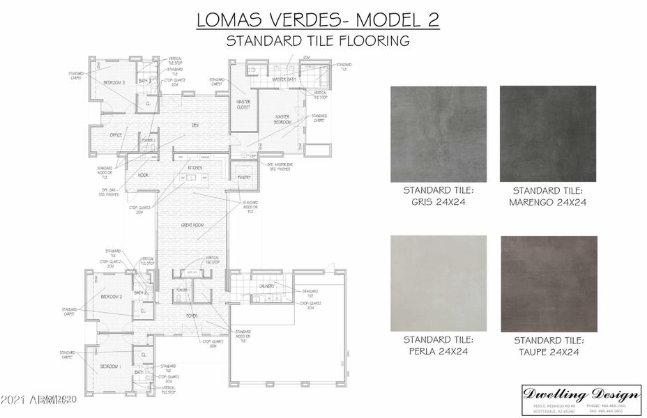 Model 2 - Tile Flooring