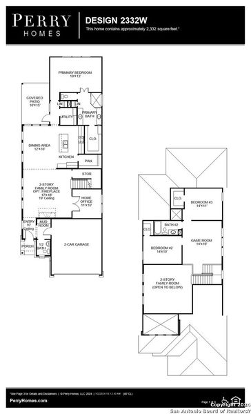 New construction Single-Family house 12319 Aurora Basin, San Antonio, TX 78254 Design 2332W- photo