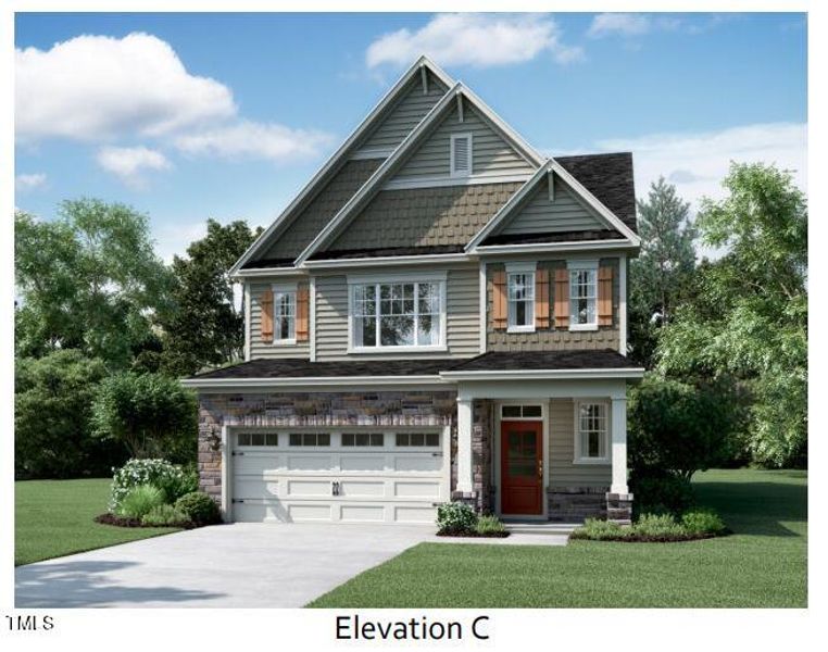 New construction Single-Family house 3060 June Lake Station, Apex, NC 27502 Deerfield - Premier Collection- photo