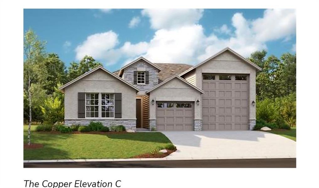 New construction Single-Family house 183 Silverton Ln, Cedar Creek, TX 78612 Copper- photo