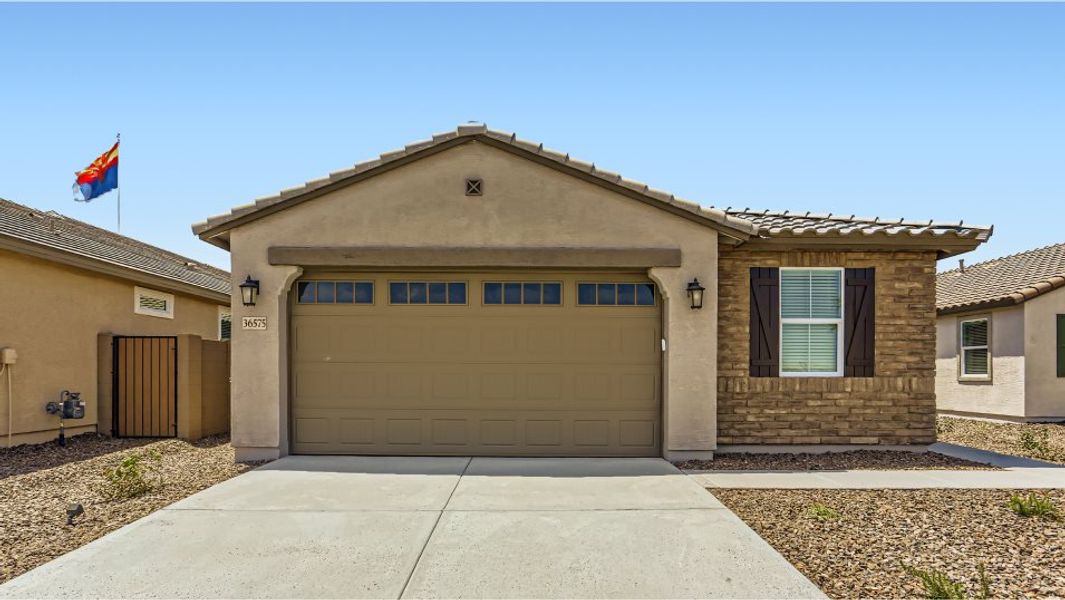 New construction Single-Family house 36405 W Giallo Ln, Maricopa, AZ 85138 Barbaro- photo