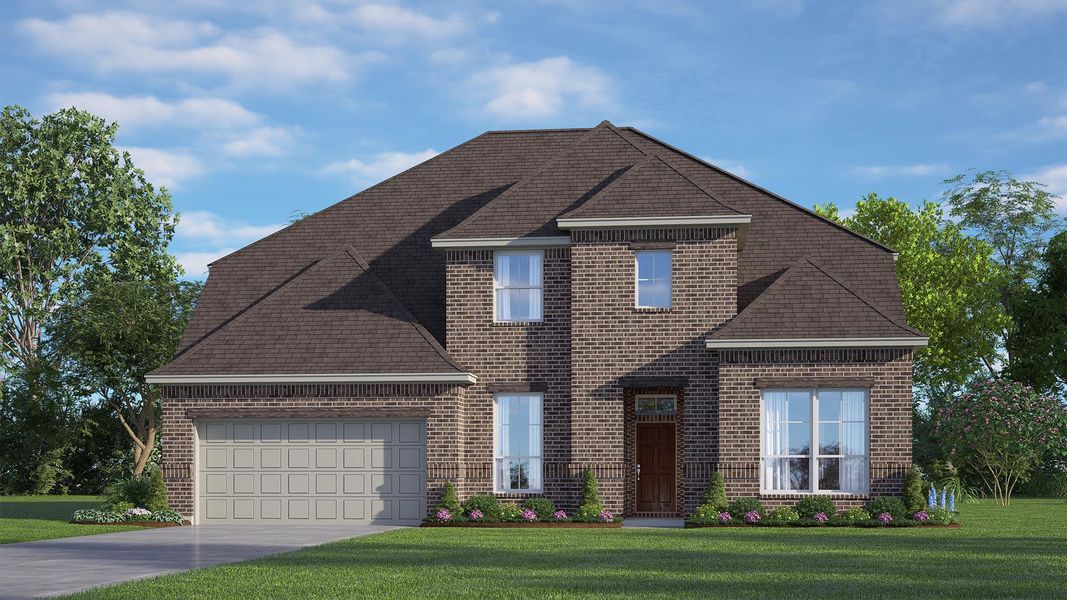 Elevation A | Concept 3473 at Oak Hills in Burleson, TX by Landsea Homes