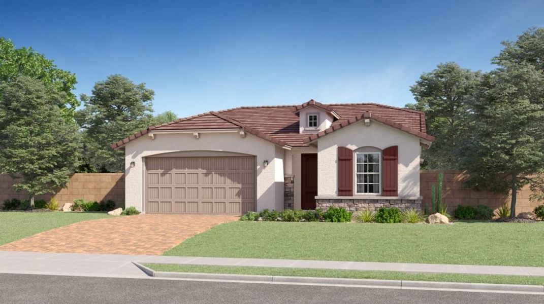 New construction Single-Family house 15734 W Kendall St, Goodyear, AZ 85338 Clark II Plan 4076- photo
