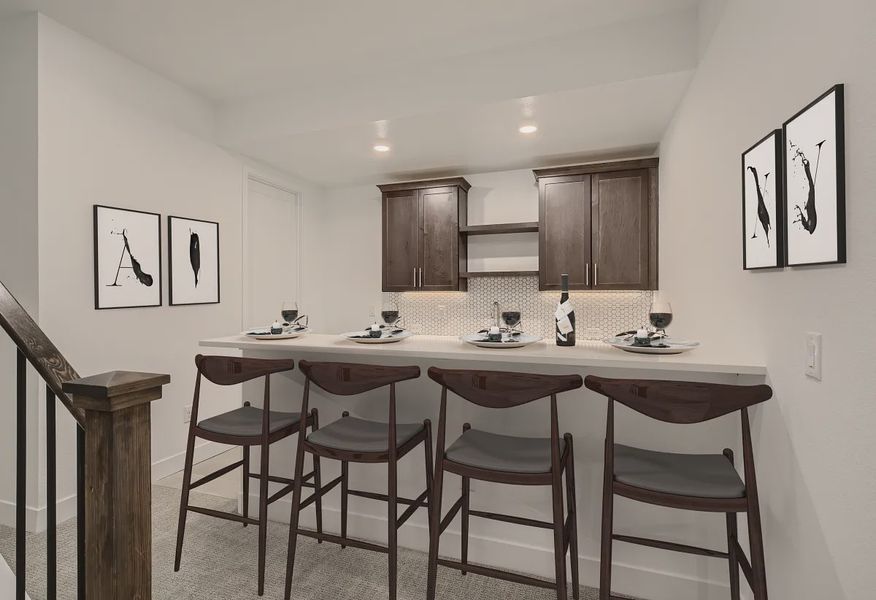 Finished Basement Wet Bar - 24 of 25