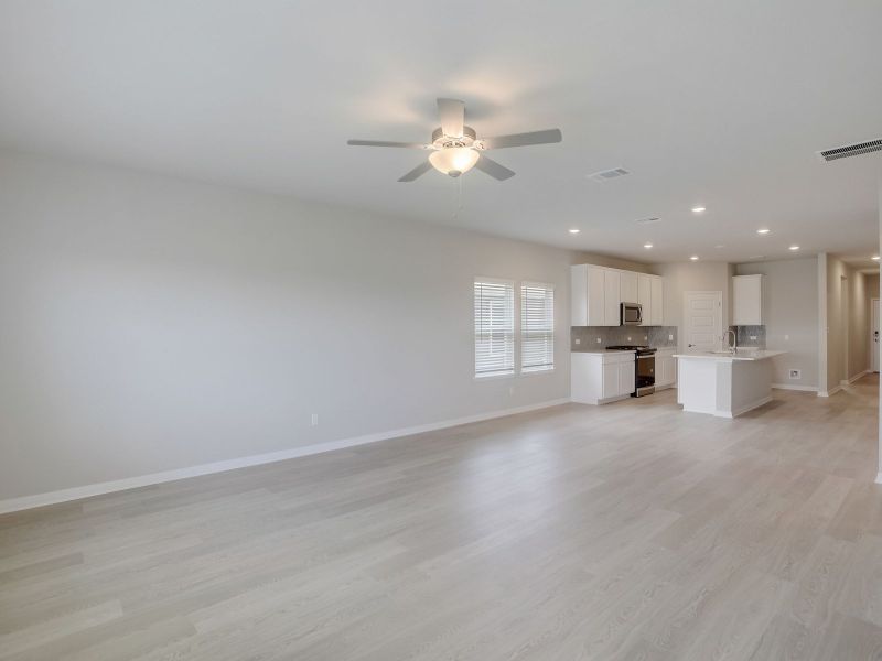 The open concept floorplan makes this home feel extra spacious.