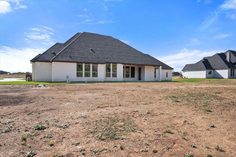 View of rear view of property