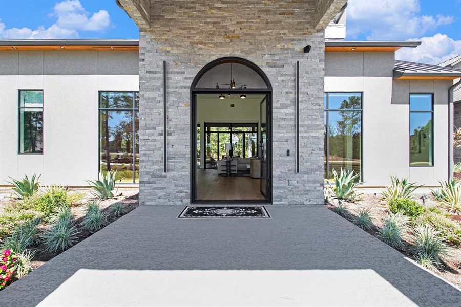 Magnificent view of the grand entry into this home.