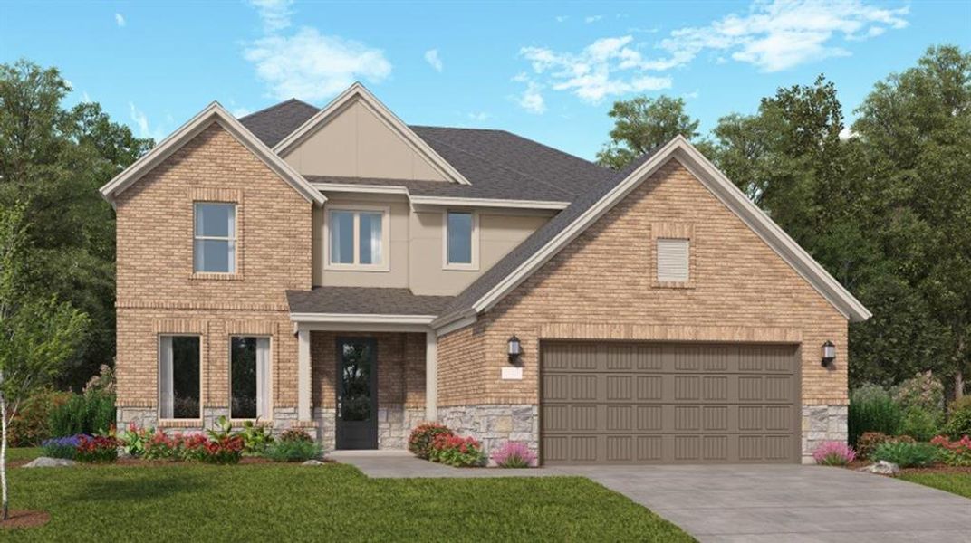 New construction Single-Family house 2422 Dewford Falls Drive, Rosenberg, TX 77469 Wakefield II- photo