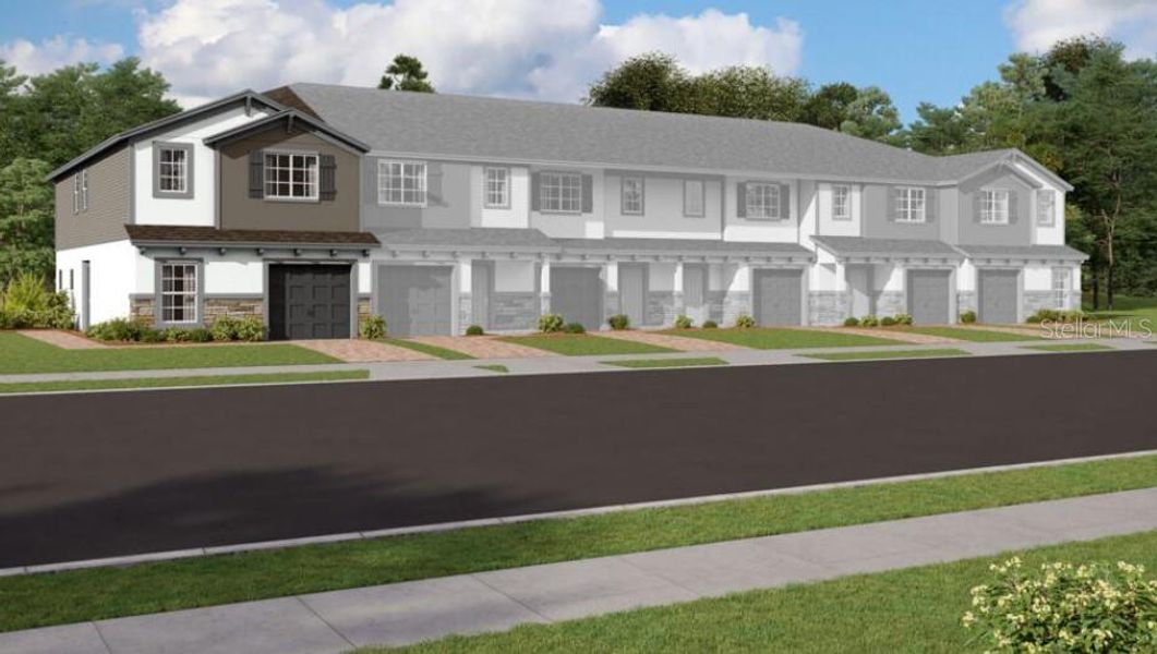 New construction Townhouse house 2895 Narcoossee Commons Way, Saint Cloud, FL 34771 Granada- photo
