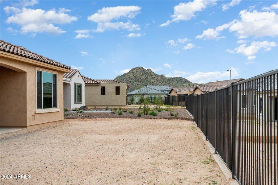 Mountain views from back yard