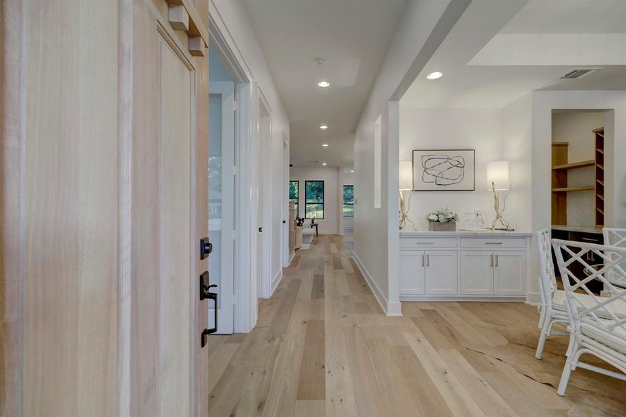 European White Oak floors*photos of a previously constructed home by the builder, and are not meant to represent 1252 Cheshire exactly. Seller reserves the right to modify finishes at their sole discretion.